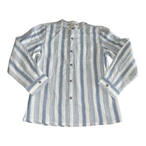 Beet World Striped Button Down